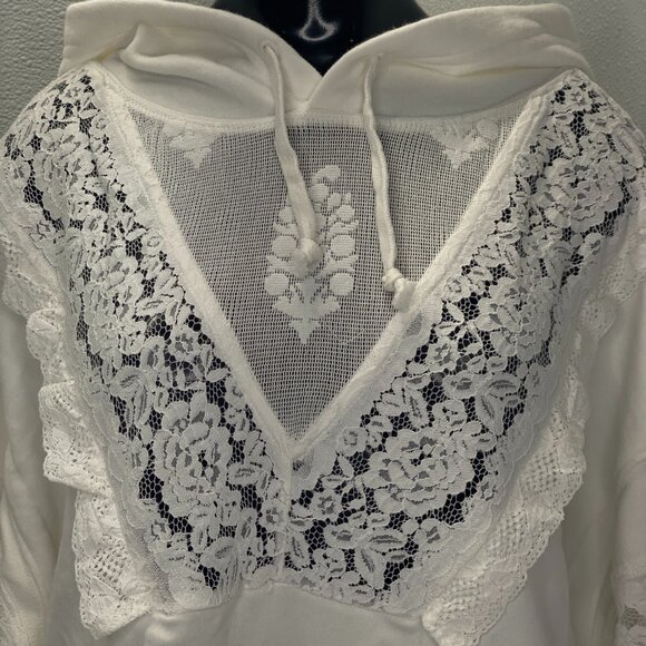 NEW FREE PEOPLE Women’s Studio Tunic Hoodie – Ivory – Size M - Picture 9 of 9